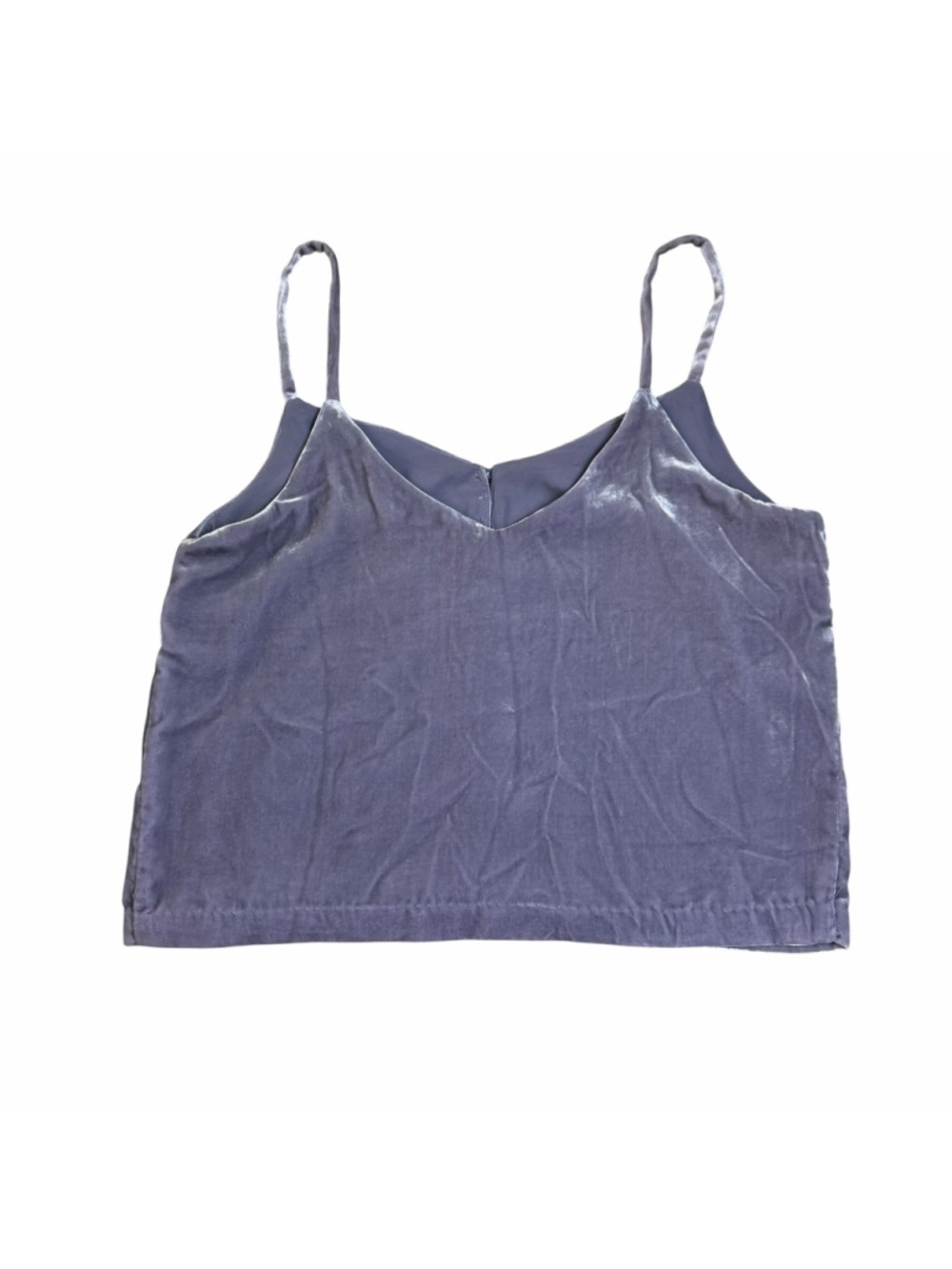 Madewell Velvet Button-Down Cami Thistle Lavender Women’s Size 6 - Picture 9 of 11